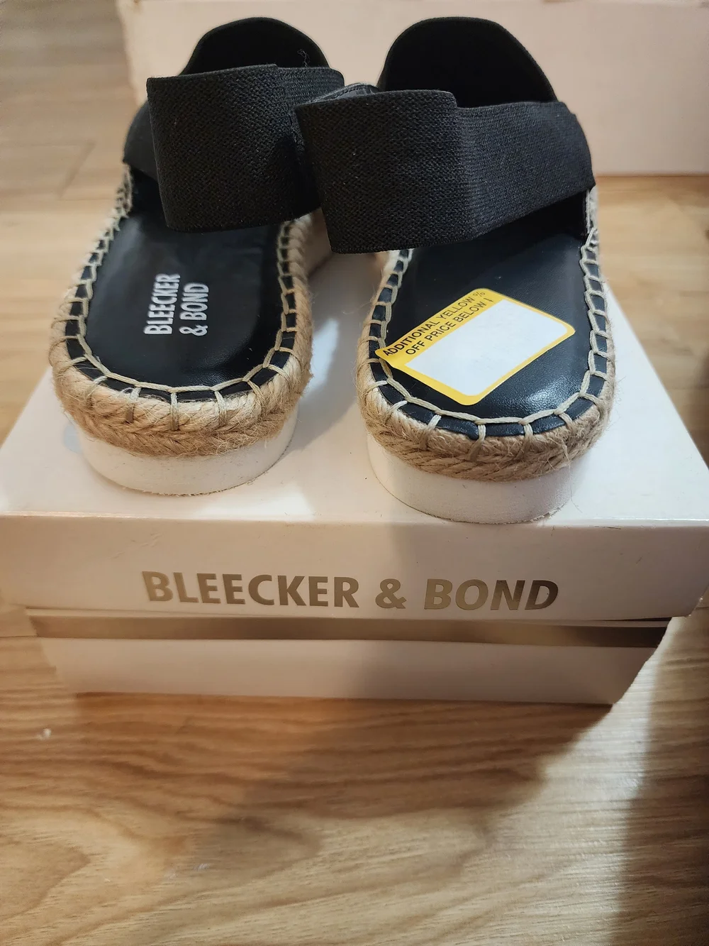 Bleecker & Bond Black Snake-Print Espadrille Slingbacks